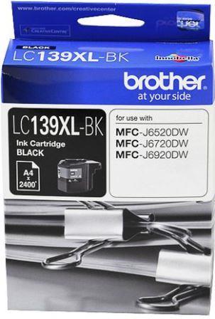 Brother LC139XLBK Black Ink Cartridge designed for MFC-J6520DW, MFC-J6720DW, and MFC-J6920DW printers, offering high yield and sharp prints.